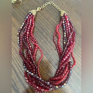 ONE PRE-OWNED 20” RED TORSADE NECKLACE CTM5